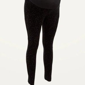 Maternity Full Panel Stevie Leopard-Print Pants - Small